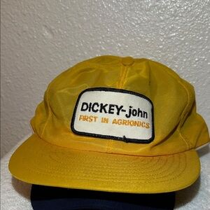 Yellow Dickey-john Vintage Trucker Hat cap